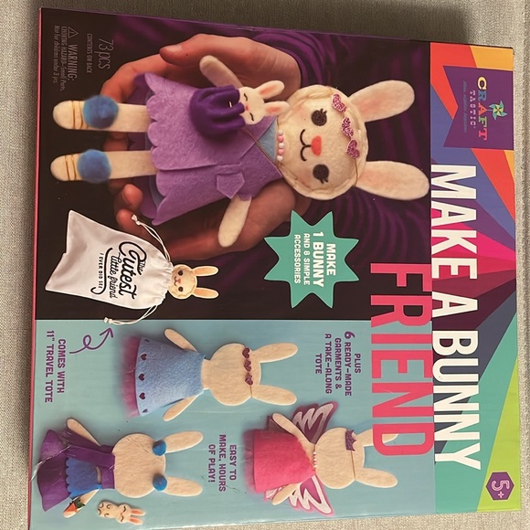 Make a Bunny Friend Craft Kit NWOT - Picture 4 of 4